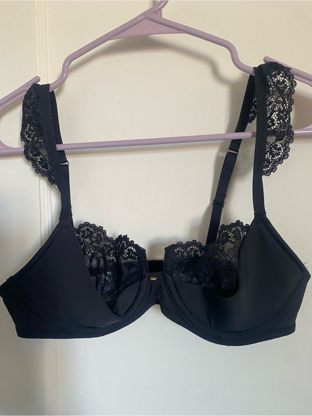 Adore Me Black Lace Underwire Bra